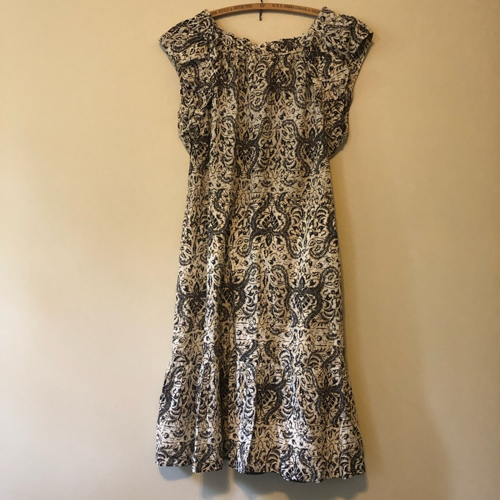 Figue Gianna Dress Mini Tassels Ruffle Boho Dummer Lotus Batik Sand XL - Picture 10 of 13